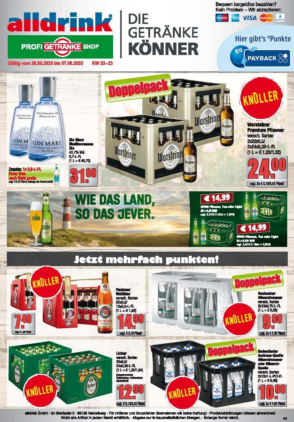 alldrink Prospekte von 26. Mai bis 7. Juni 2025 - Prospekt seite