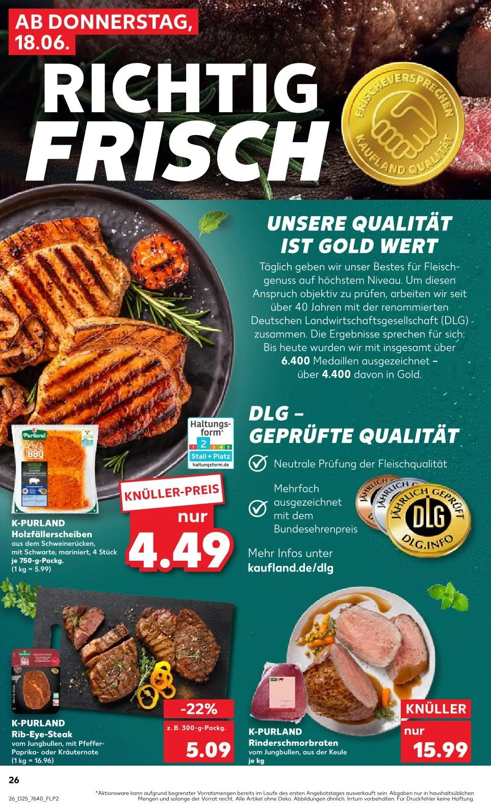 Kaufland Prospekte von 18. Juni bis 24. Juni 2026 - Prospekt seite 26