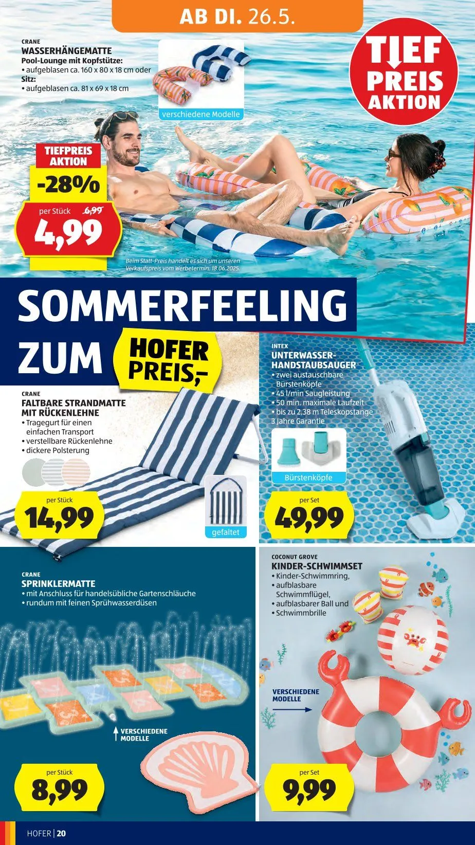  Hofer Prospekte von 22. Mai bis 28. Mai 2026 - Flugblätt seite  26