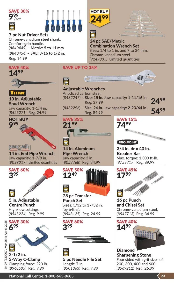 Princess Auto Sales from March 25 to April 6 2025 - flyer page 25