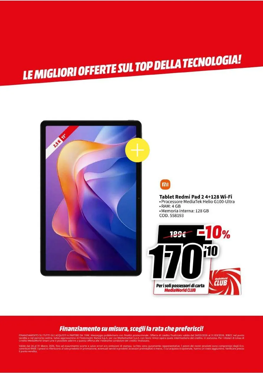  Mediaworld Volantino da 24 marzo a 31 marzo di 2026 - Pagina del volantino 26