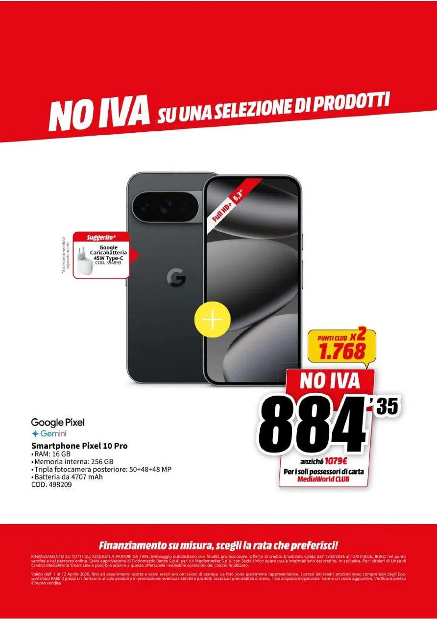 Volantini MEDIAWORLD da 1 aprile a 12 aprile di 2026 - Pagina del volantino 26