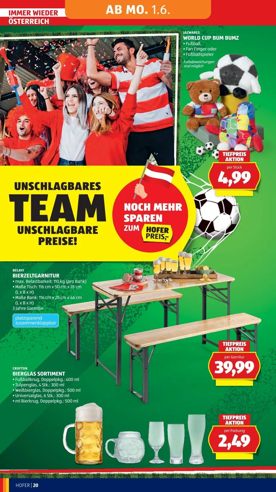  Hofer Prospekte von 29. Mai bis 3. Juni 2026 - Flugblätt seite  26