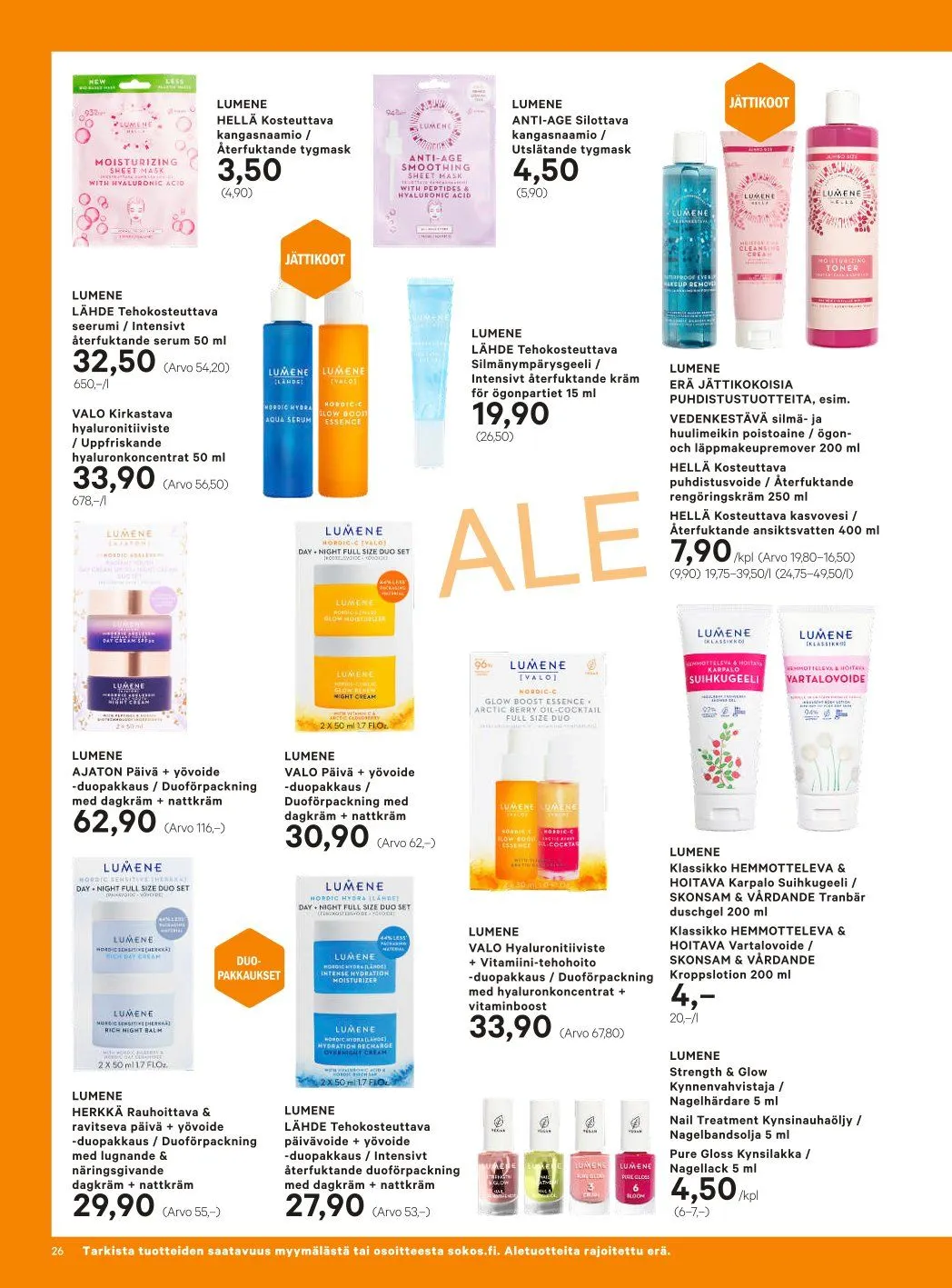 Sokos Tarjoukset voimassa alkaen 8. tammikuuta - 19. tammikuuta 2025 - Tarjouslehti sivu 26