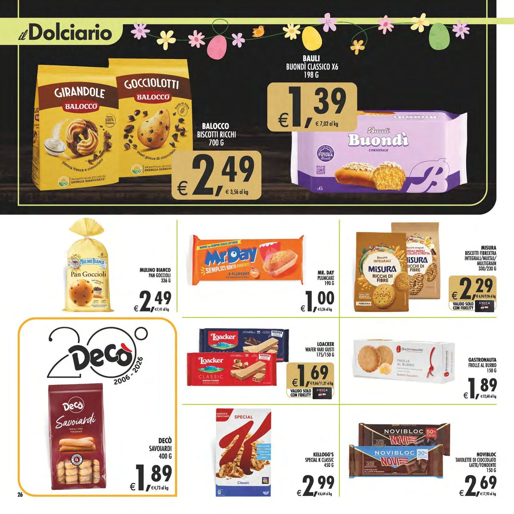  Volantini Deco Supermercati da 27 marzo a 7 aprile di 2026 - Pagina del volantino 26