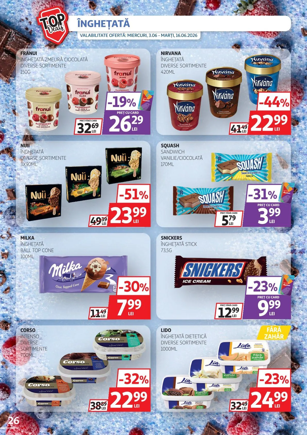 Catalog Auchan  de la 3 iunie până la 16 iunie 2026 - Revista Pagina 26