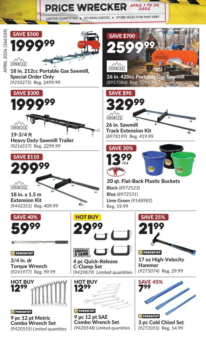 Princess Auto Sales from April 1 to April 30 2026 - flyer page 26