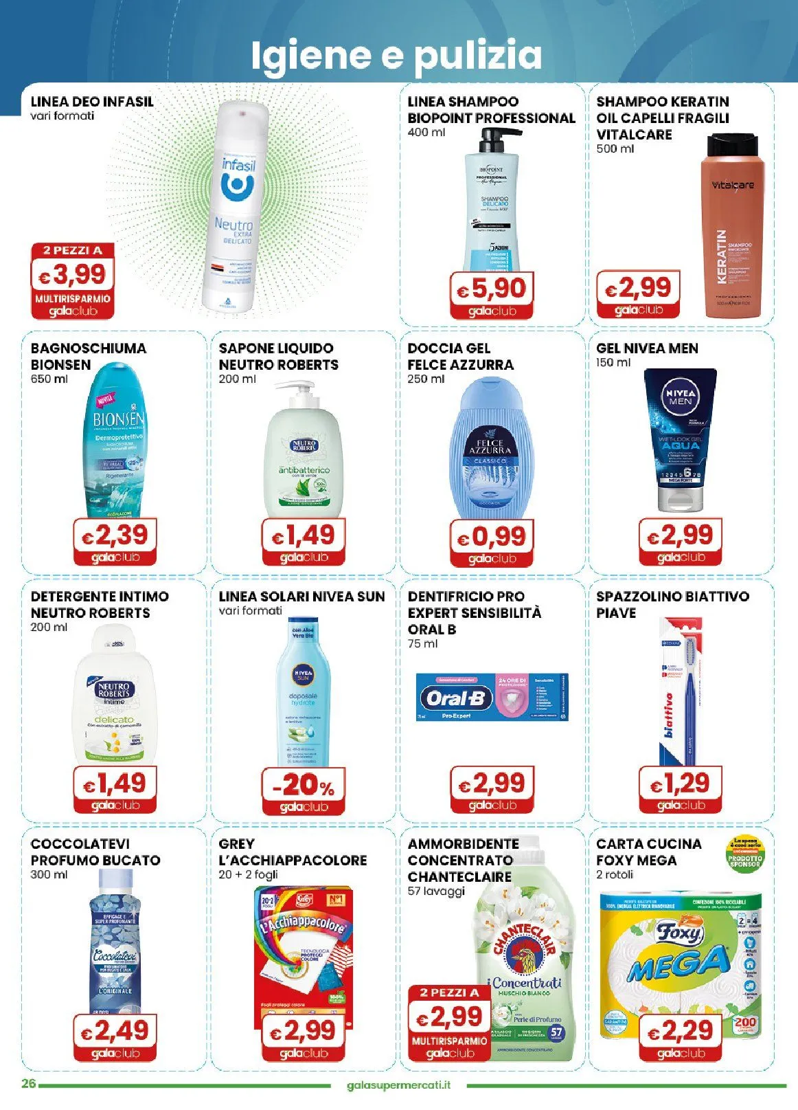 Volantini Gala Supermercati da 3 giugno a 16 giugno di 2026 - Pagina del volantino 26
