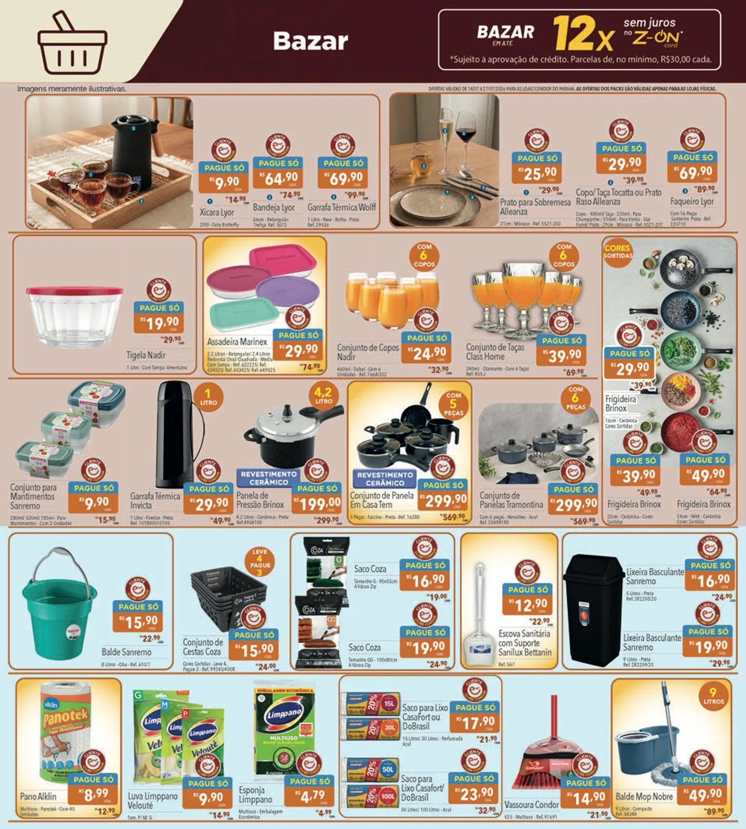 Encarte de Folhetos Supermercados Condor 14 de julho até 27 de julho 2026 - Pagina 26