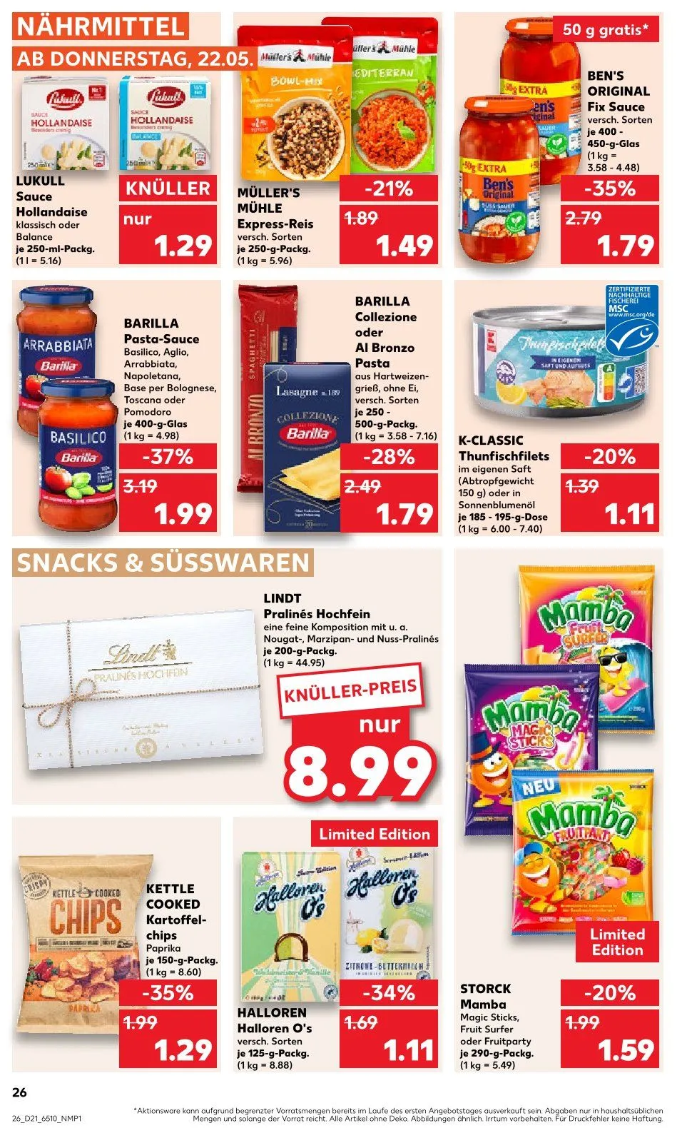 Kaufland Prospekt von 22. Mai bis 28. Mai 2025 - Prospekt seite 26