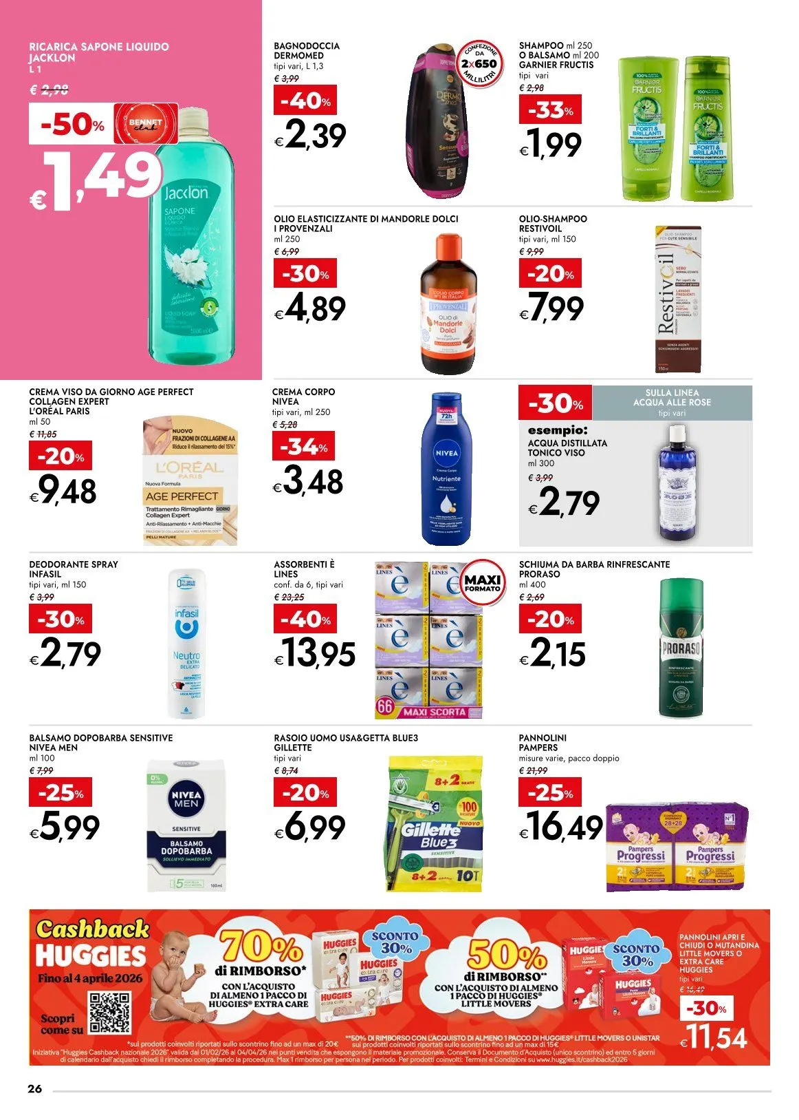 Bennet Volantino da 23 marzo a 6 aprile di 2026 - Pagina del volantino 26