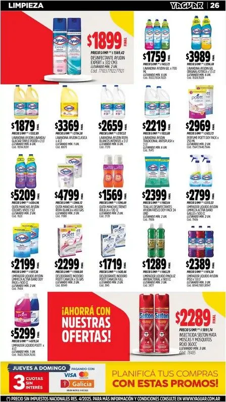 Ofertas de Ofertas Yaguar 28 de julio al 3 de agosto 2025 - Página 25 del catálogo