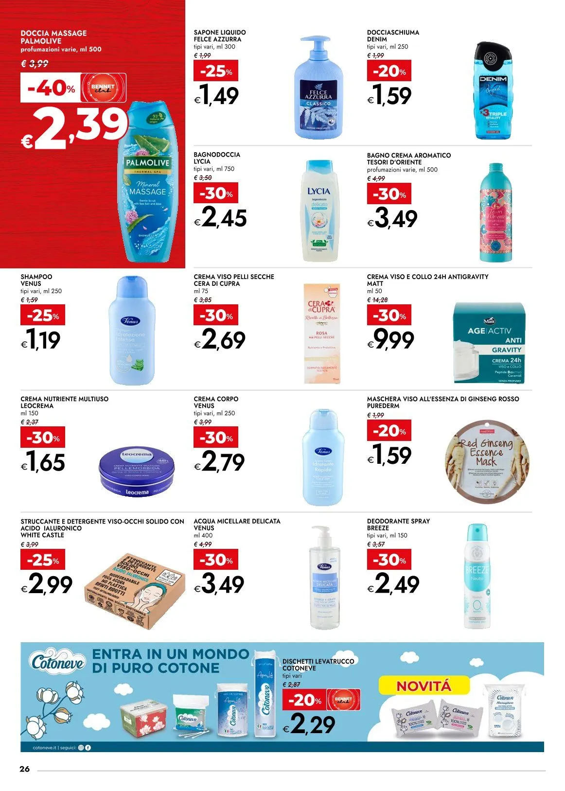 Volantini bennet da 29 gennaio a 11 febbraio di 2026 - Pagina del volantino 26