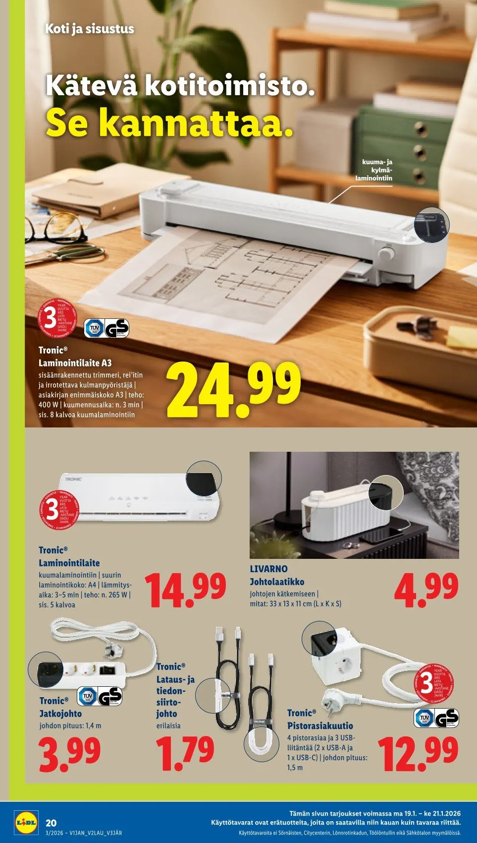 Lidl Kaupan Tarjoukset voimassa alkaen 15. tammikuuta - 18. tammikuuta 2026 - Tarjouslehti sivu 26