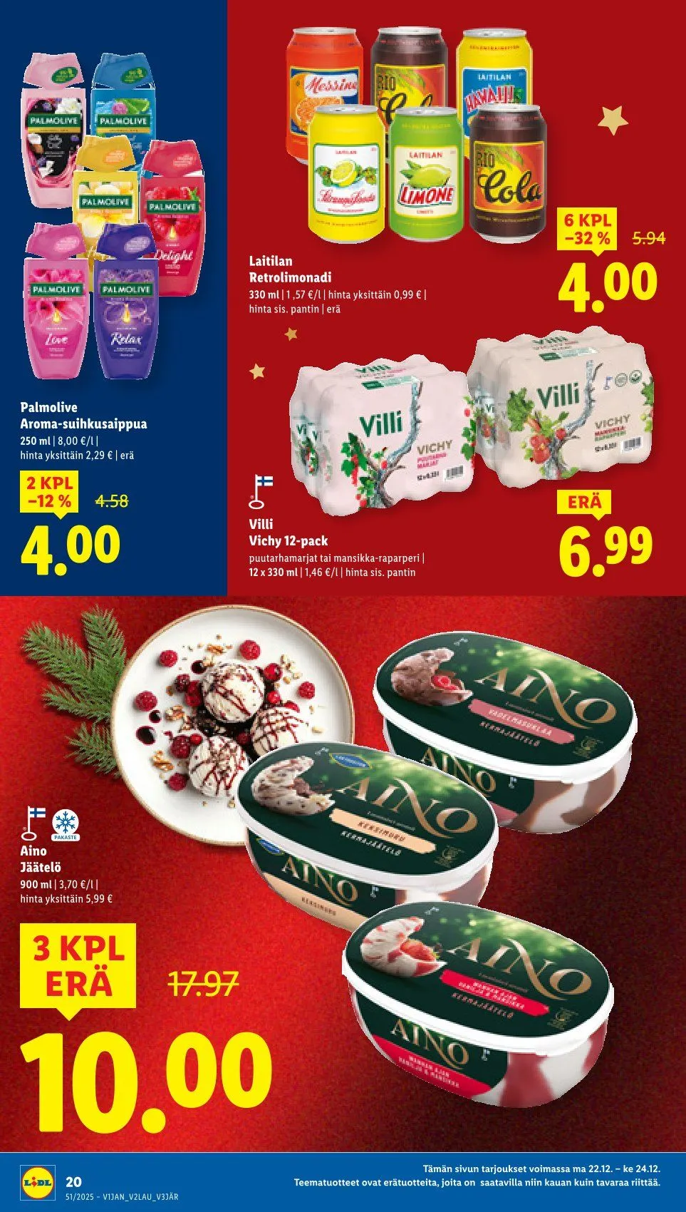 Lidl  voimassa alkaen 18. joulukuuta - 21. joulukuuta 2025 - Tarjouslehti sivu 26