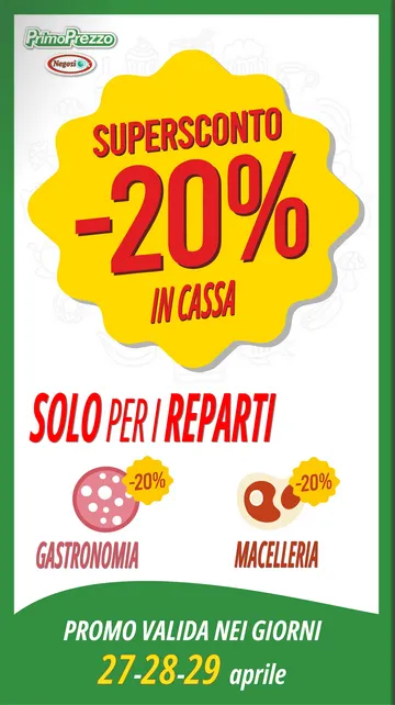 Volantini Primo Prezzo da 16 aprile a 26 aprile di 2026 - Pagina del volantino 26