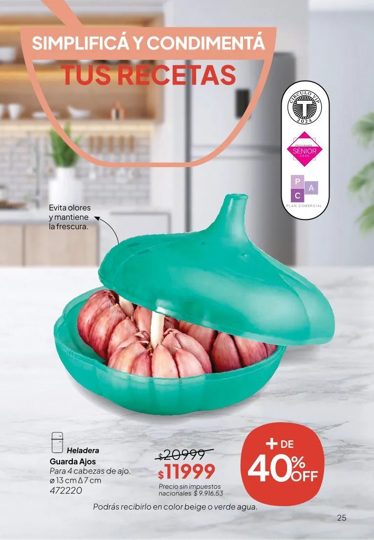 Ofertas de  Ofertas Tupperware  9 de junio al 30 de junio 2026 - Página 25 del catálogo