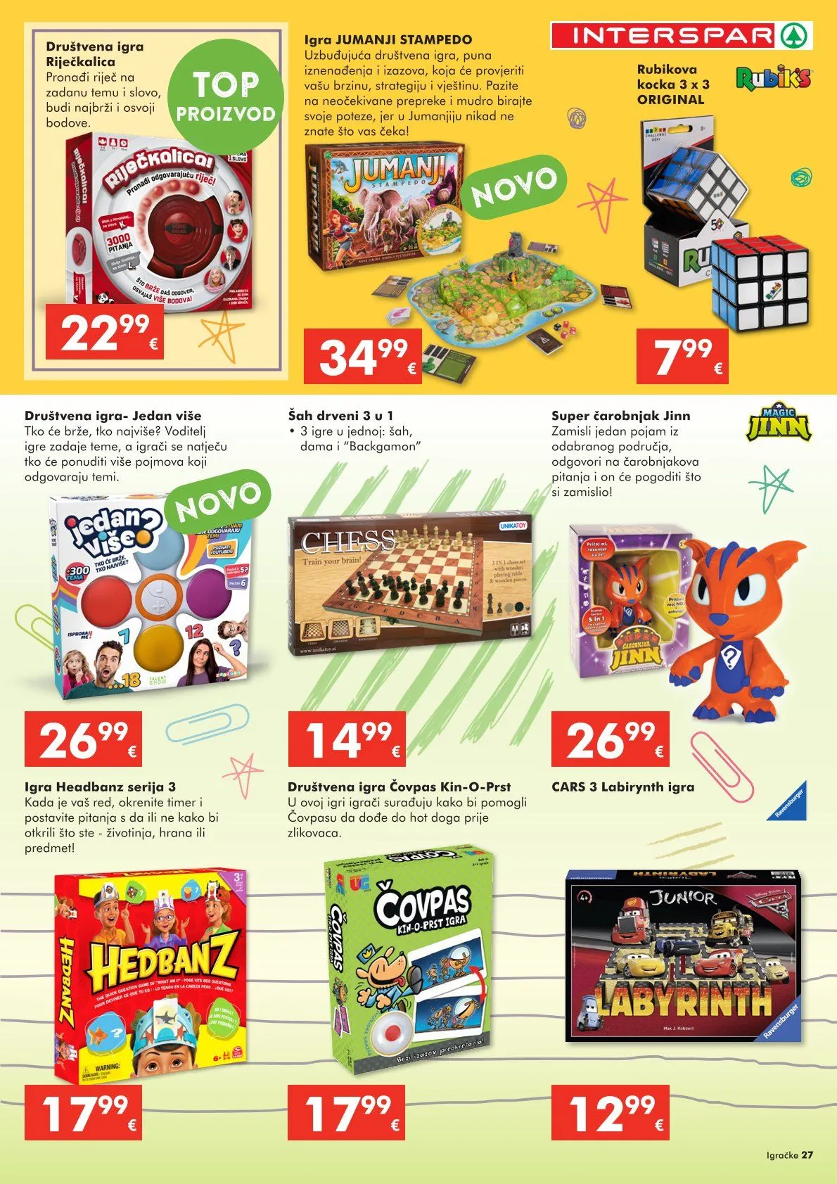 Katalog Najnovije ponude trgovine INTERSPAR od 22. listopada do 6. siječnja 2026. - Pregled Stranica 27