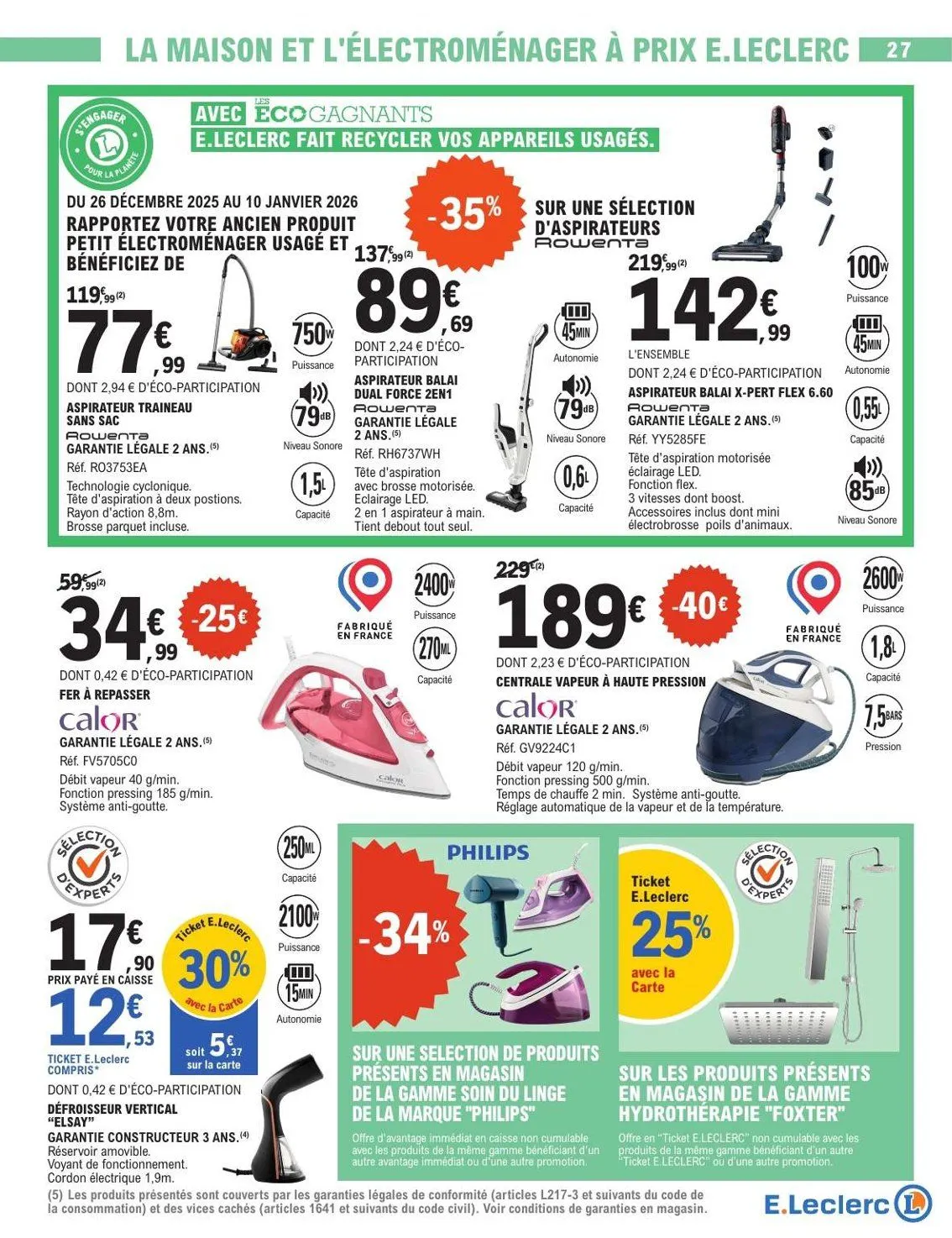 E.Leclerc du 26 décembre au 1 janvier 2026 - Catalogue page 27