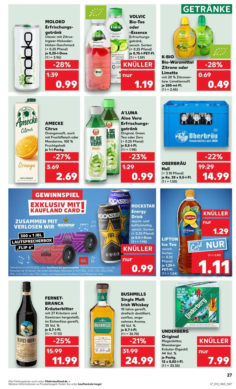 Kaufland Prospekt von 20. März bis 26. März 2025 - Prospekt seite 27
