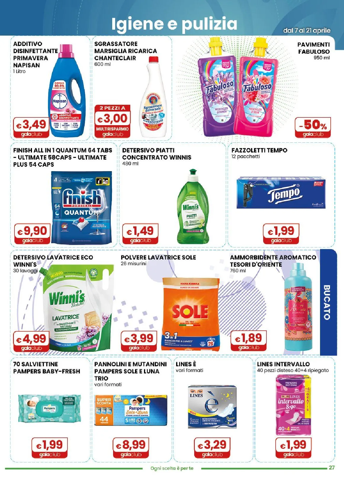 Volantini Gala Supermercati da 7 aprile a 21 aprile di 2026 - Pagina del volantino 27