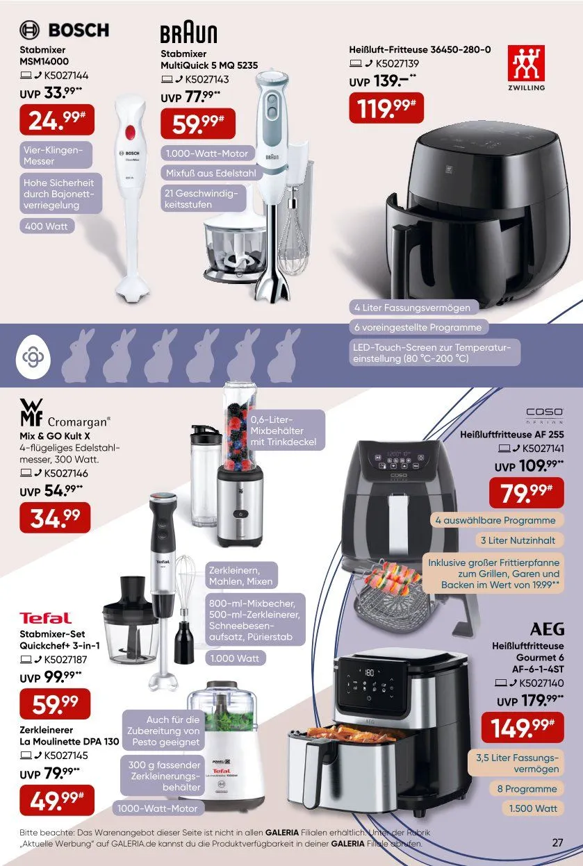 GALERIA Karstadt Kaufhof Prospekt von 3. April bis 8. April 2025 - Prospekt seite 17