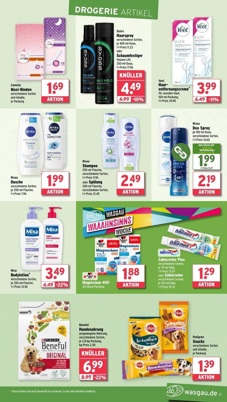 Wasgau Prospekt von 2. Juni bis 7. Juni 2025 - Prospekt seite 27