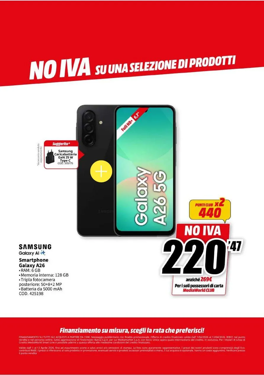 Volantini MEDIAWORLD da 1 aprile a 12 aprile di 2026 - Pagina del volantino 27