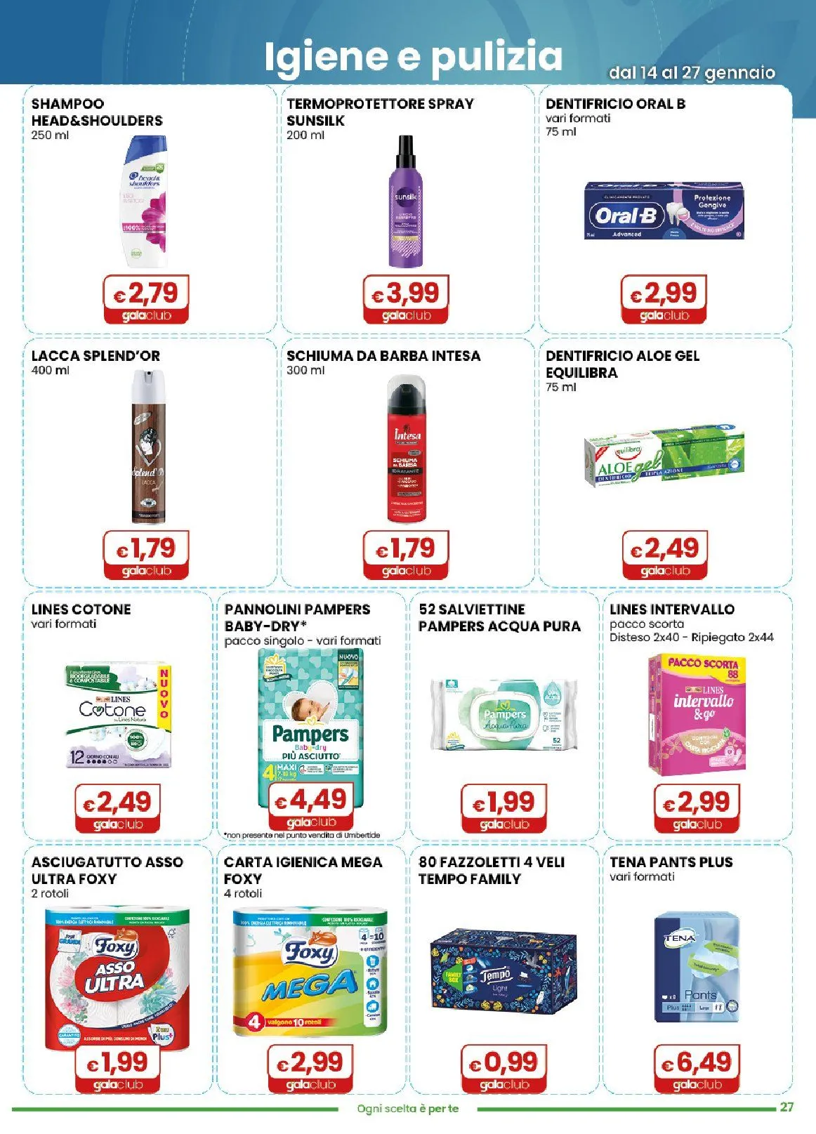  Volantini Gala Supermercati da 14 gennaio a 27 gennaio di 2026 - Pagina del volantino 27