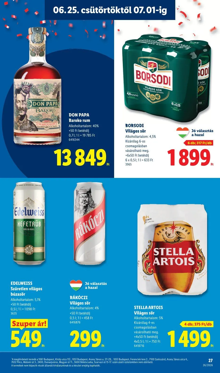 Katalógus Lidl legfrissebb ajánlatai június 25.-tól július 7.-ig 2026. - Oldal 27