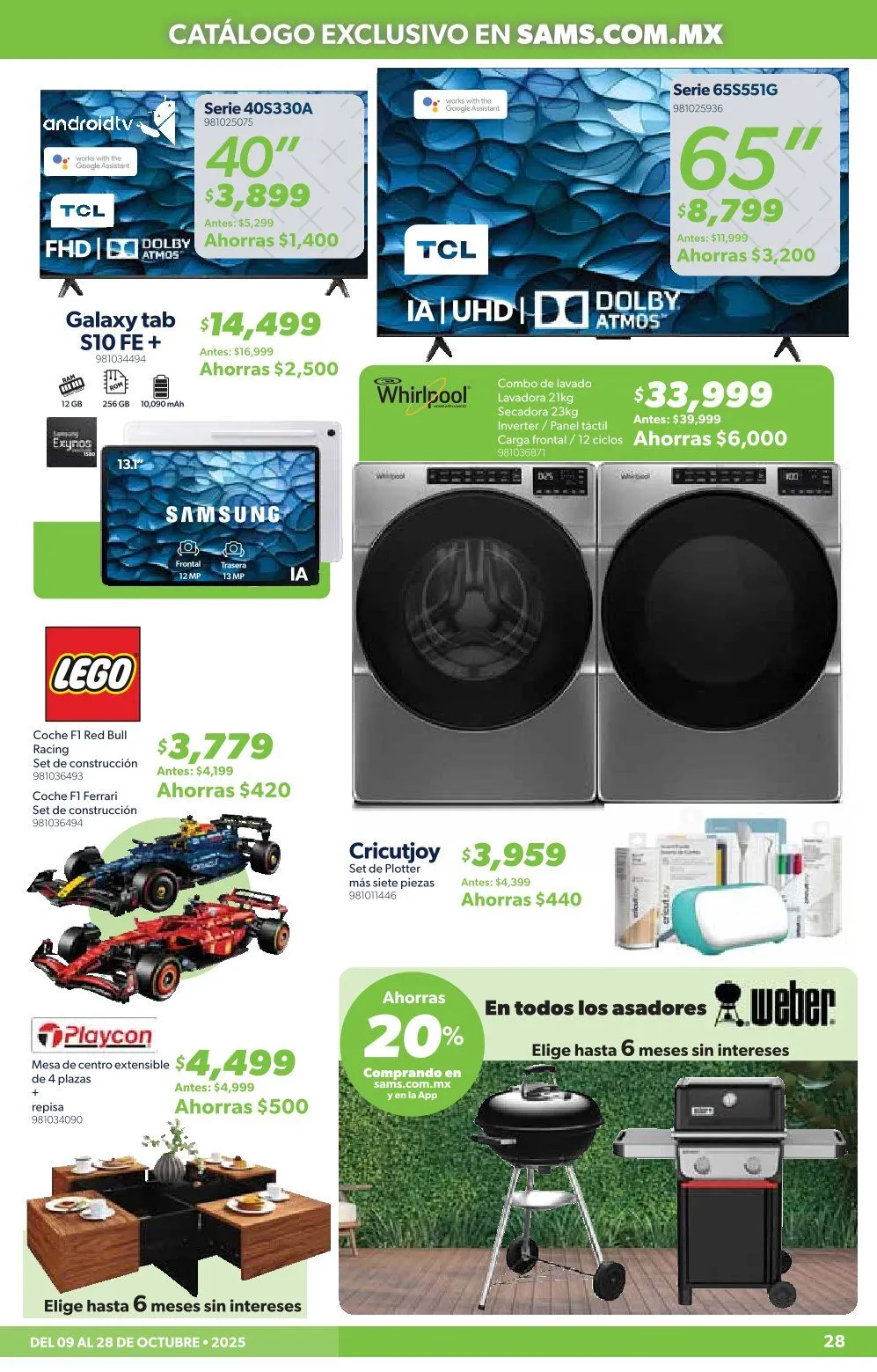 Catálogo de Sam´s club Ofertas 9 de octubre al 29 de octubre 2025 - Pagina 27