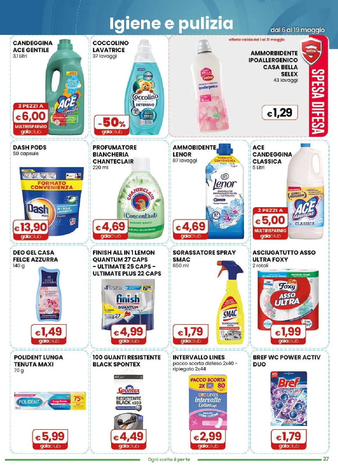  Volantini Gala Supermercati da 6 maggio a 19 maggio di 2026 - Pagina del volantino 27