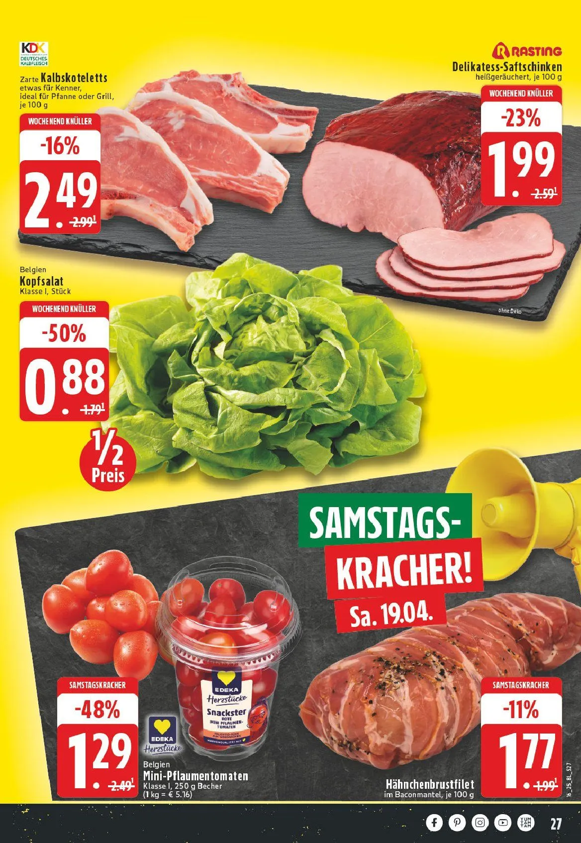 Edeka Angebote von 14. April bis 19. April 2025 - Prospekt seite 27