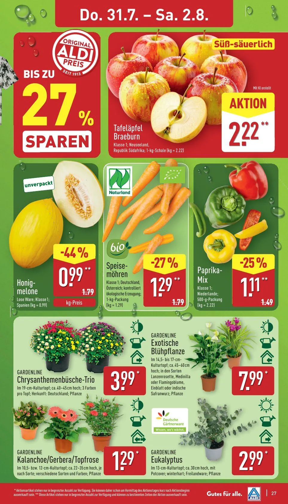 ALDI Nord Prospekte von 28. Juli bis 2. August 2025 - Prospekt seite 27