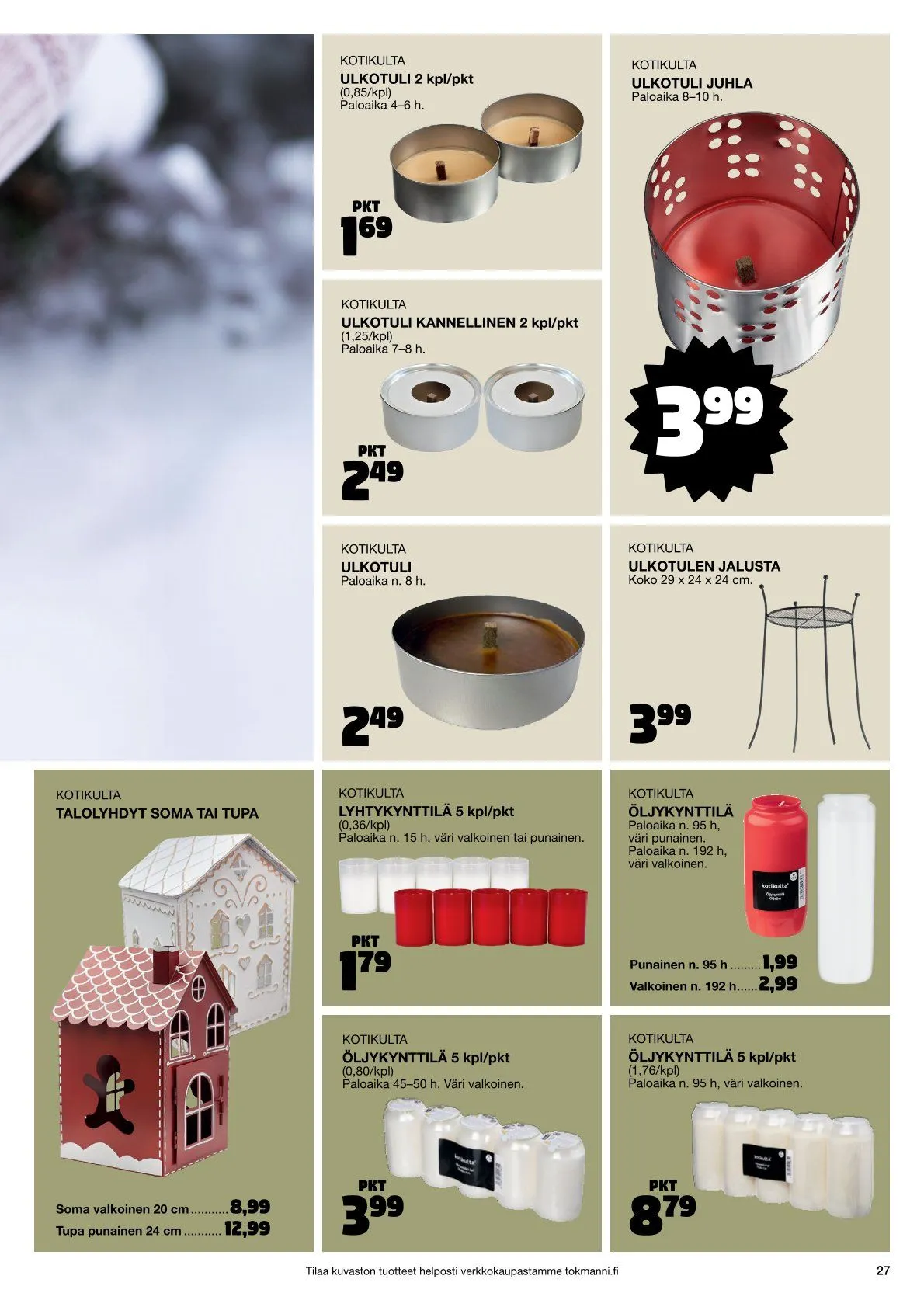  Tokmanni Tarjoukset voimassa alkaen 28. marraskuuta - 24. joulukuuta 2025 - Tarjouslehti sivu 27