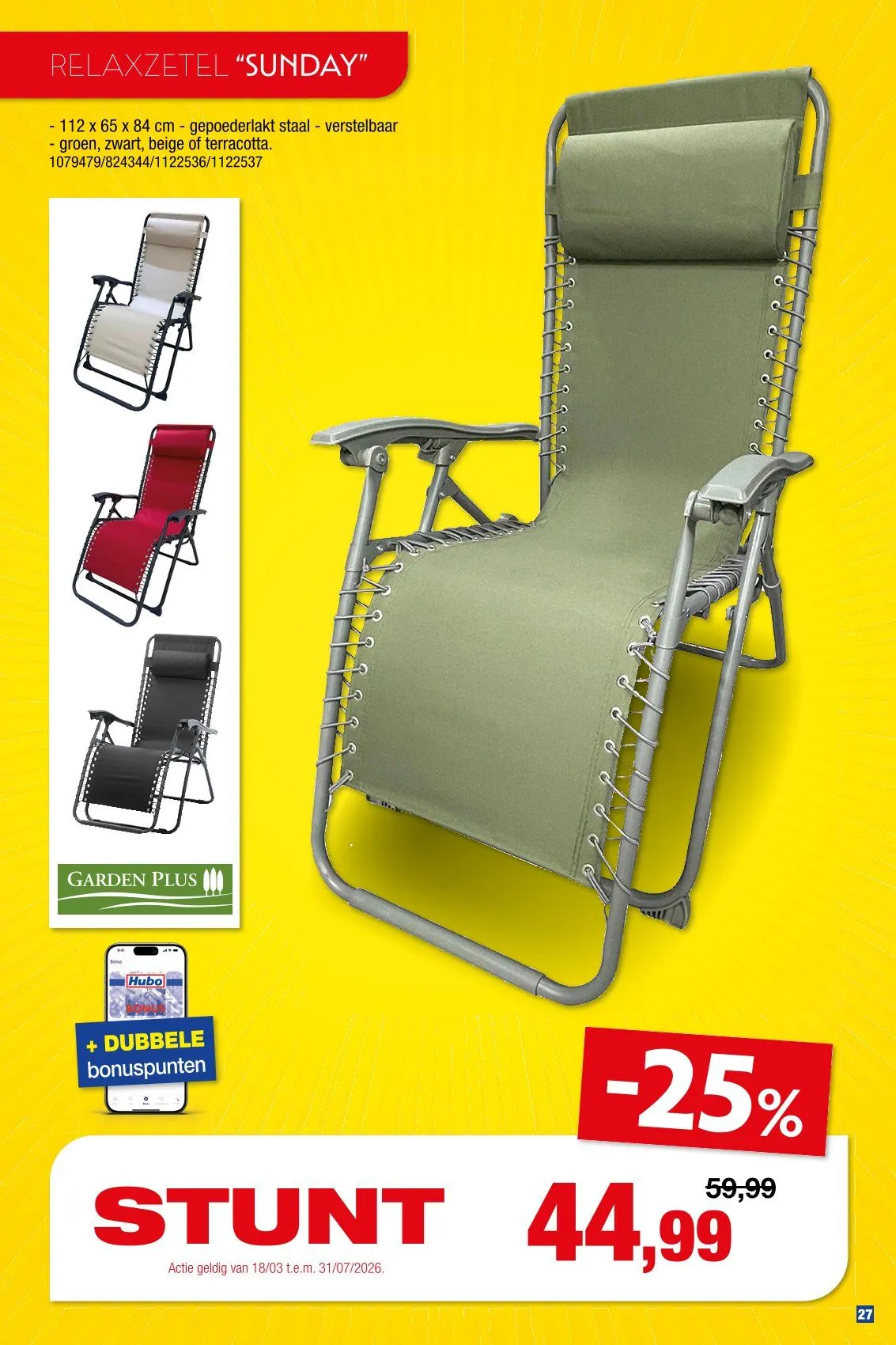 Hubo folders van 18 maart tot 31 juli 2026 - Folder pagina 27