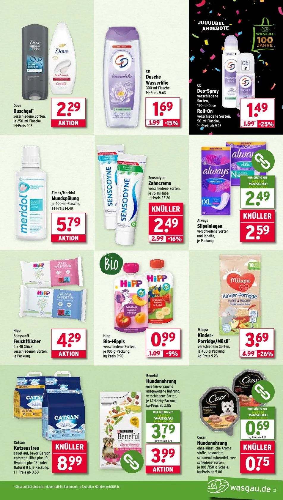 Wasgau Prospekte von 11. August bis 16. August 2025 - Prospekt seite 27