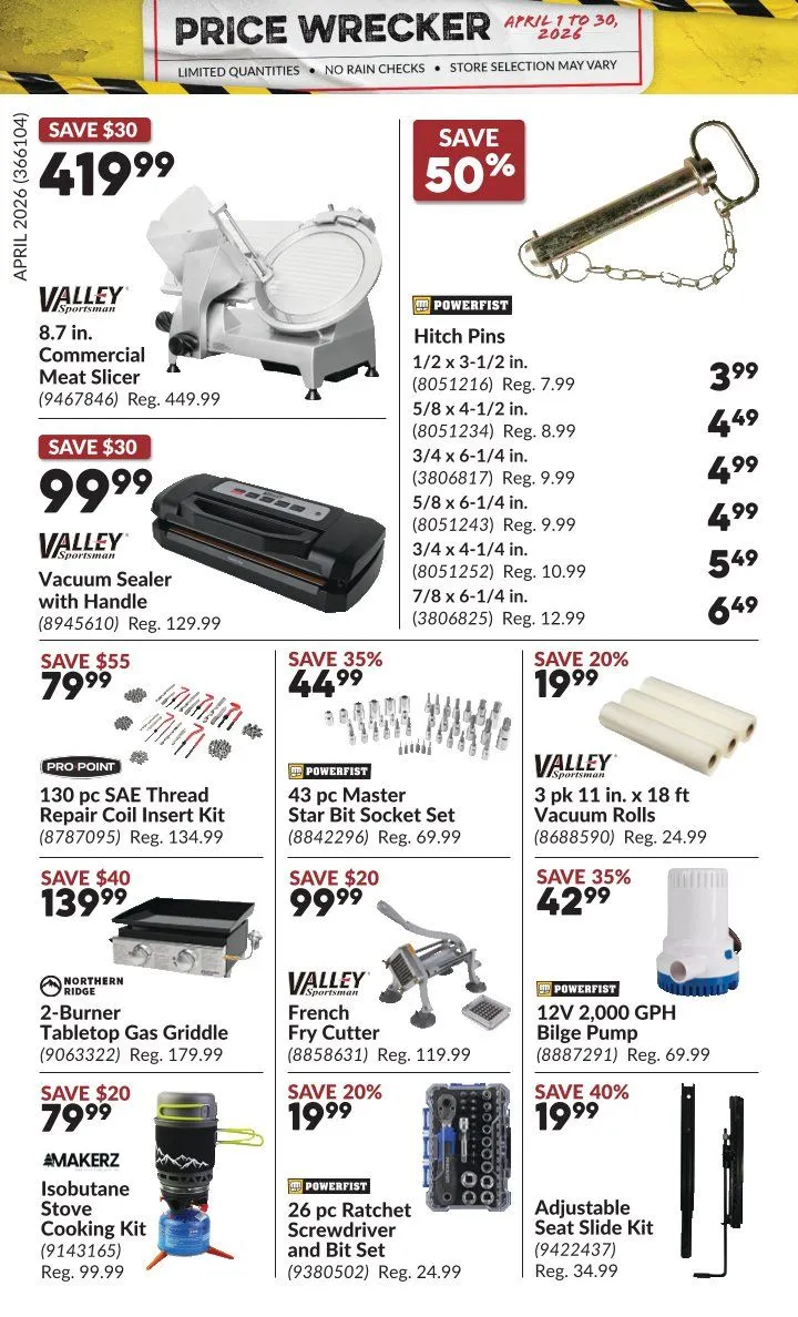 Princess Auto Sales from April 1 to April 30 2026 - flyer page 27