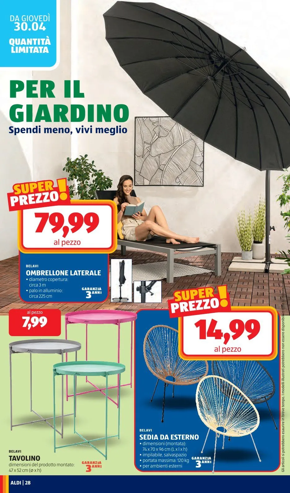  Aldi Volantini da 22 aprile a 30 aprile di 2026 - Pagina del volantino 28