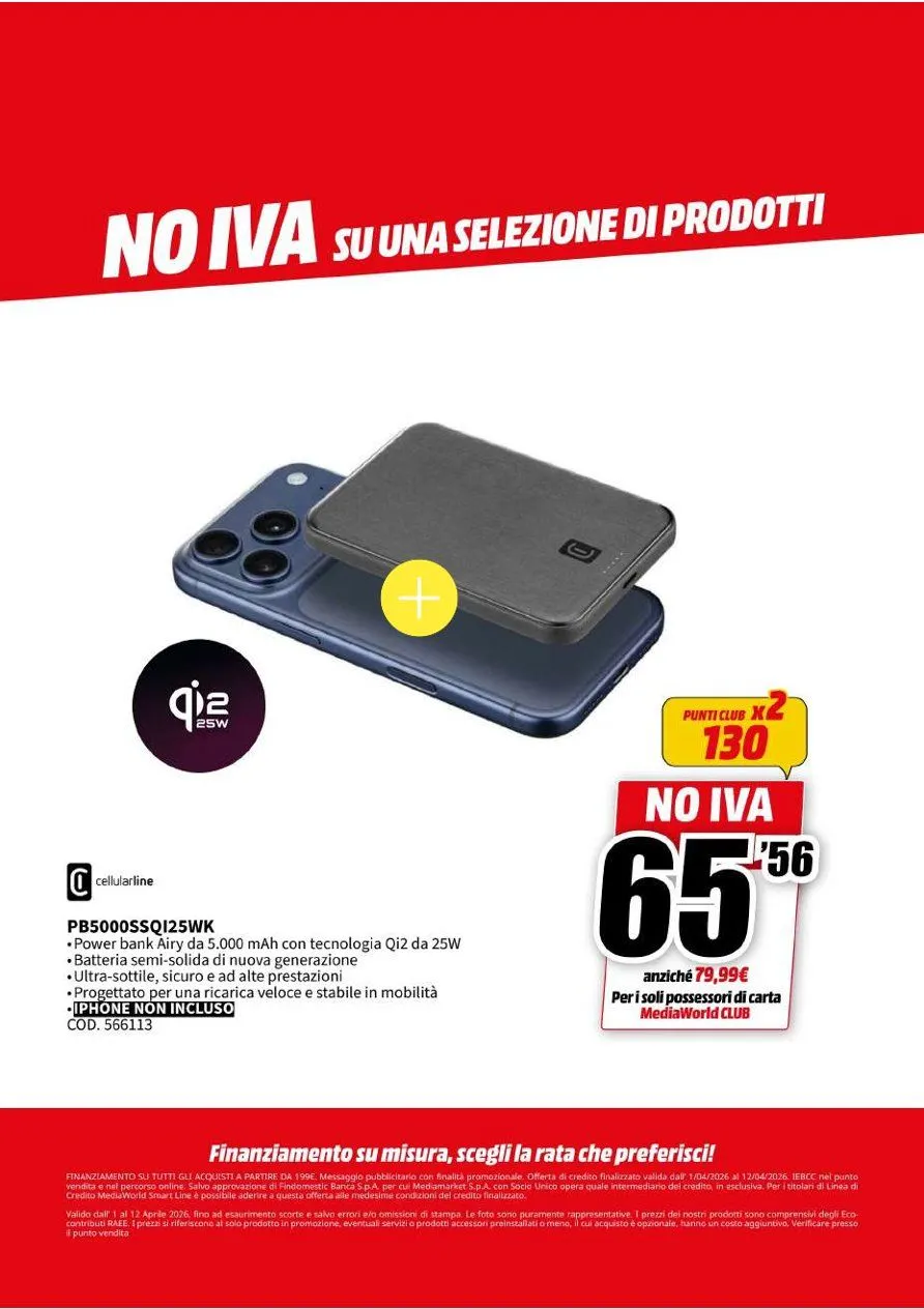 Volantini MEDIAWORLD da 1 aprile a 12 aprile di 2026 - Pagina del volantino 28
