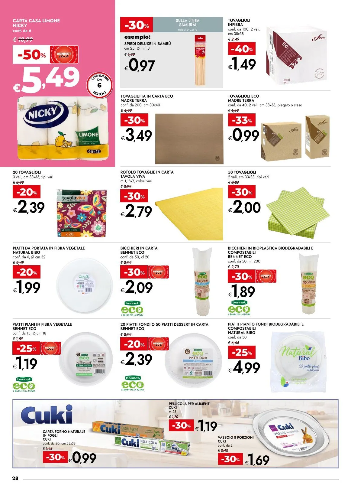Bennet Volantino da 23 marzo a 6 aprile di 2026 - Pagina del volantino 28