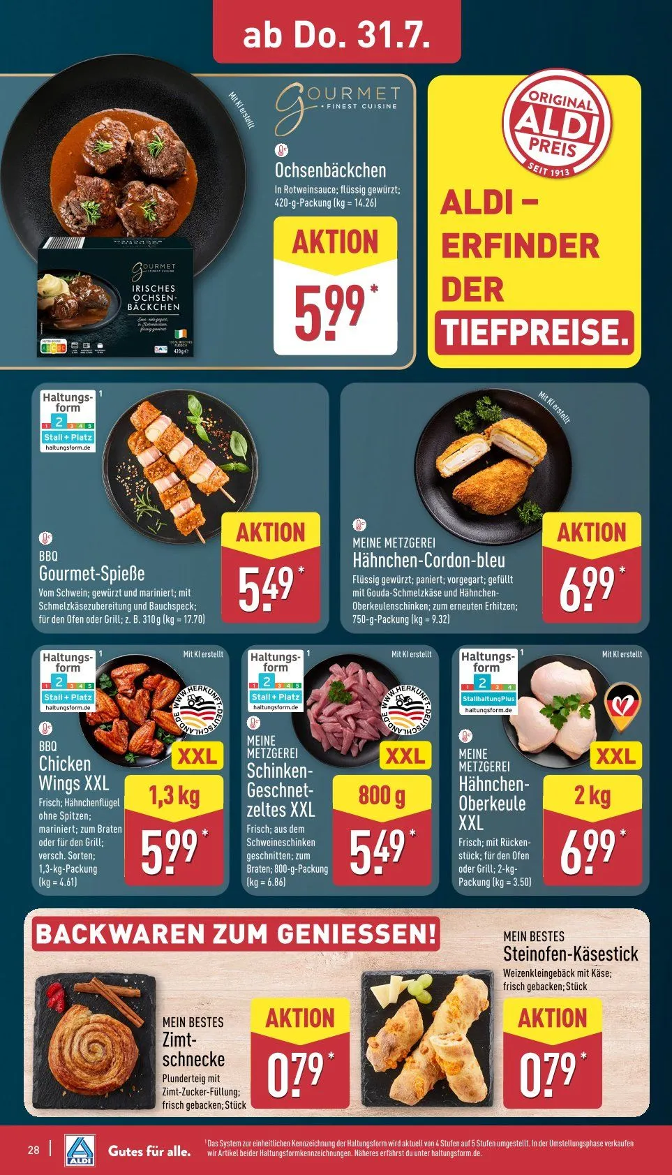 ALDI Nord Prospekte von 28. Juli bis 2. August 2025 - Prospekt seite 28