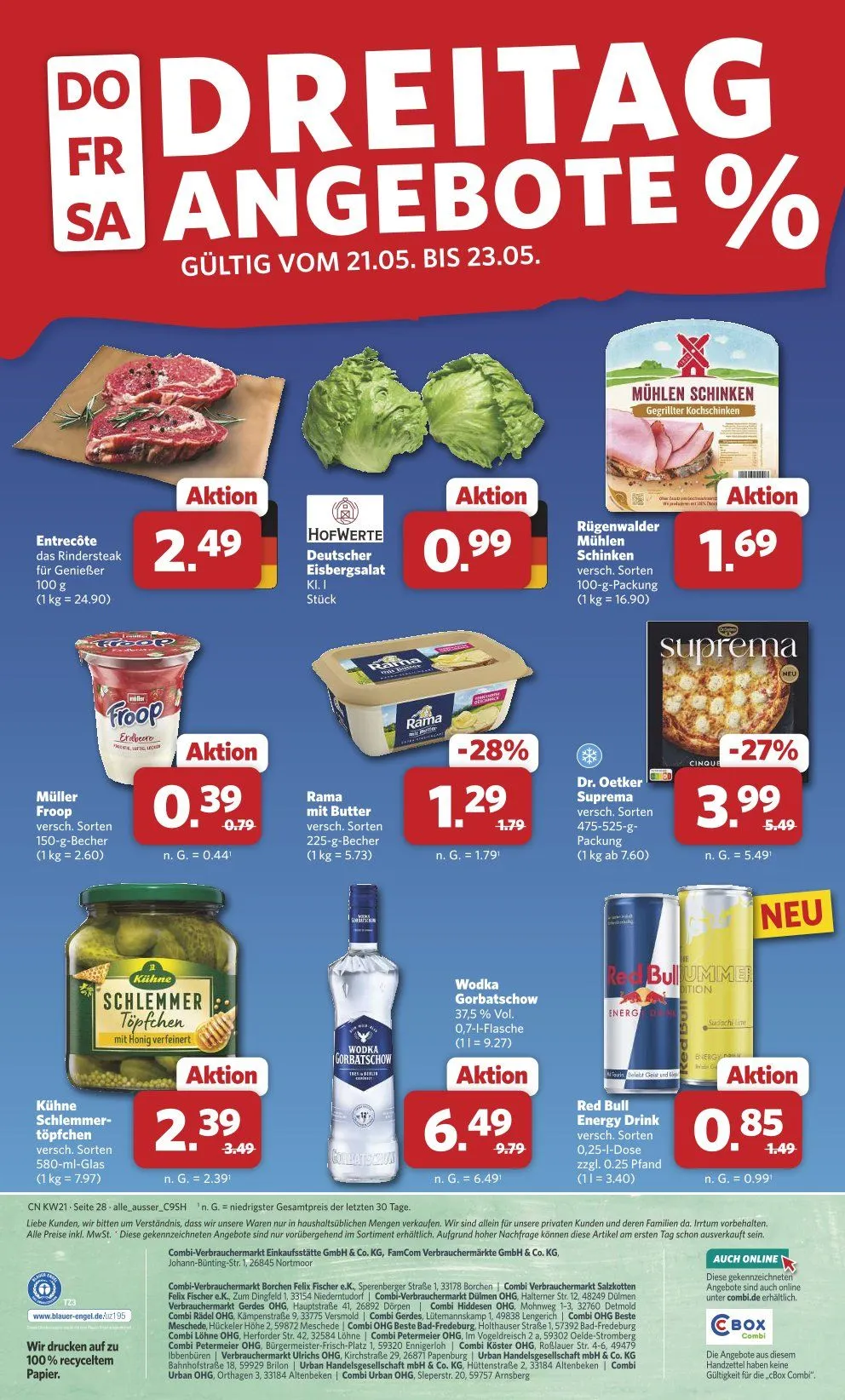 Combi Angebote von 18. Mai bis 23. Mai 2026 - Prospekt seite 28