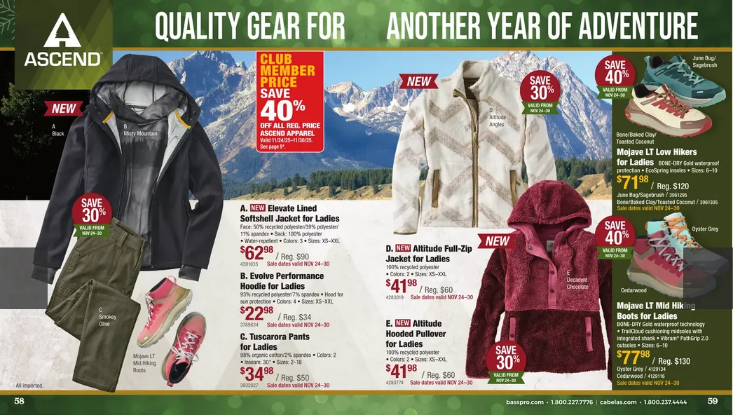 Cabelas Sales from December 1 to December 31 2025 - flyer page 28