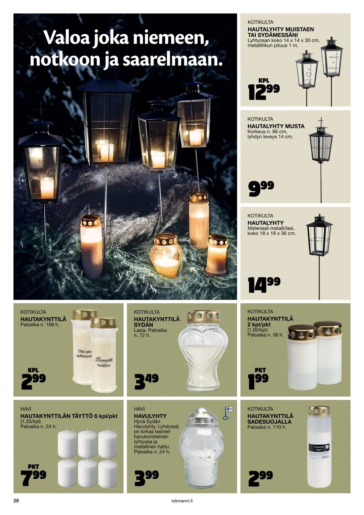  Tokmanni Tarjoukset voimassa alkaen 28. marraskuuta - 24. joulukuuta 2025 - Tarjouslehti sivu 28