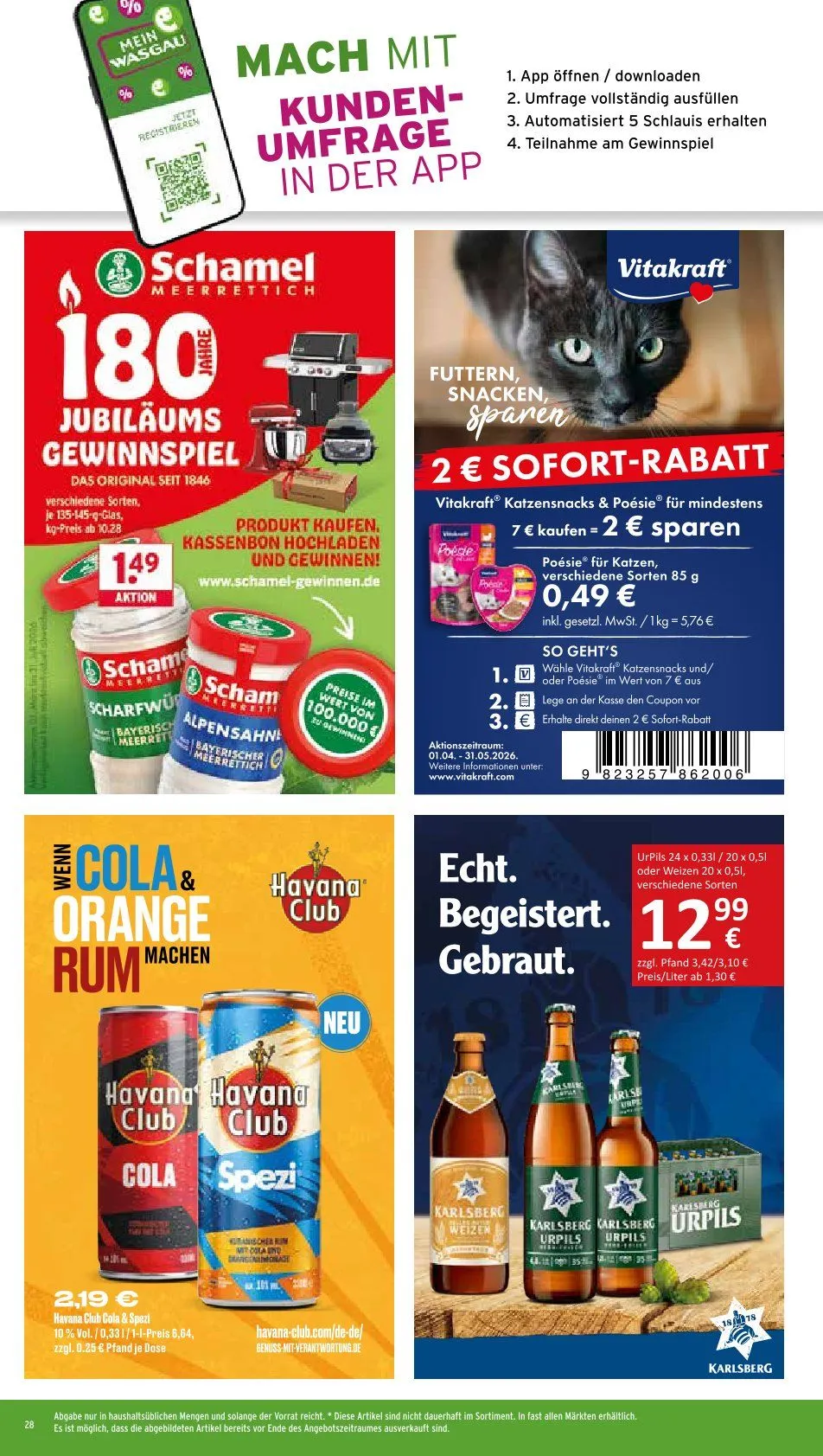 Wasgau Angebote von 18. Mai bis 23. Mai 2026 - Prospekt seite 28