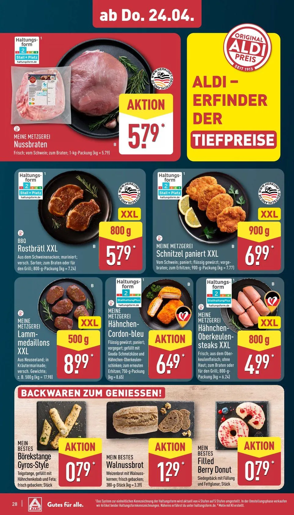 ALDI Aktuell Angebote von 22. April bis 26. April 2025 - Prospekt seite 28