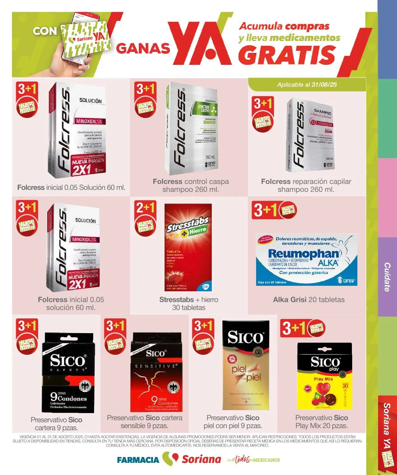 Catálogo de Soriana Ofertas Farmacia del Mes 1 de agosto al 31 de agosto 2025 - Pagina 28