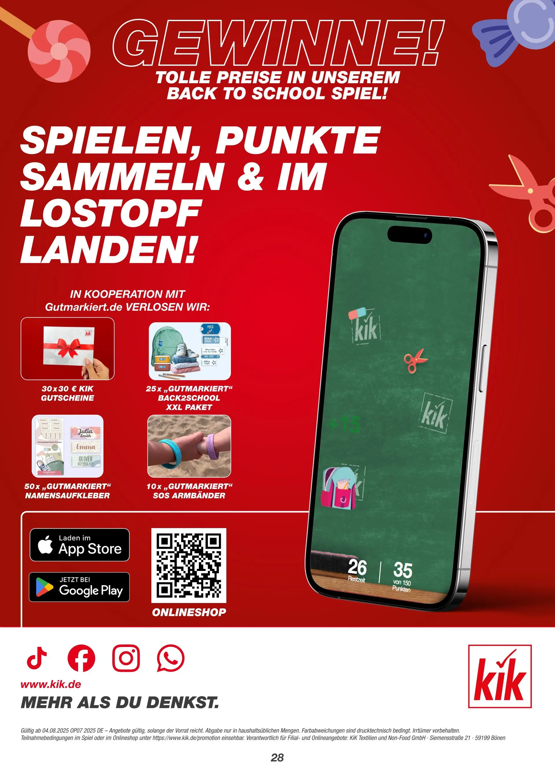 KIK Angebote von 4. August bis 17. August 2025 - Prospekt seite 28