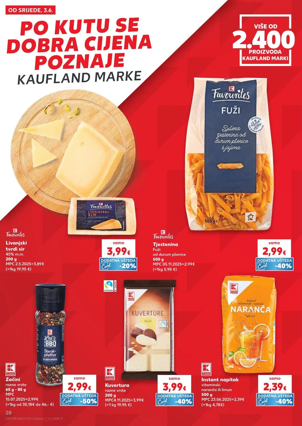 Katalog Kaufland od 3. lipnja do 9. lipnja 2026. - Pregled Stranica 28